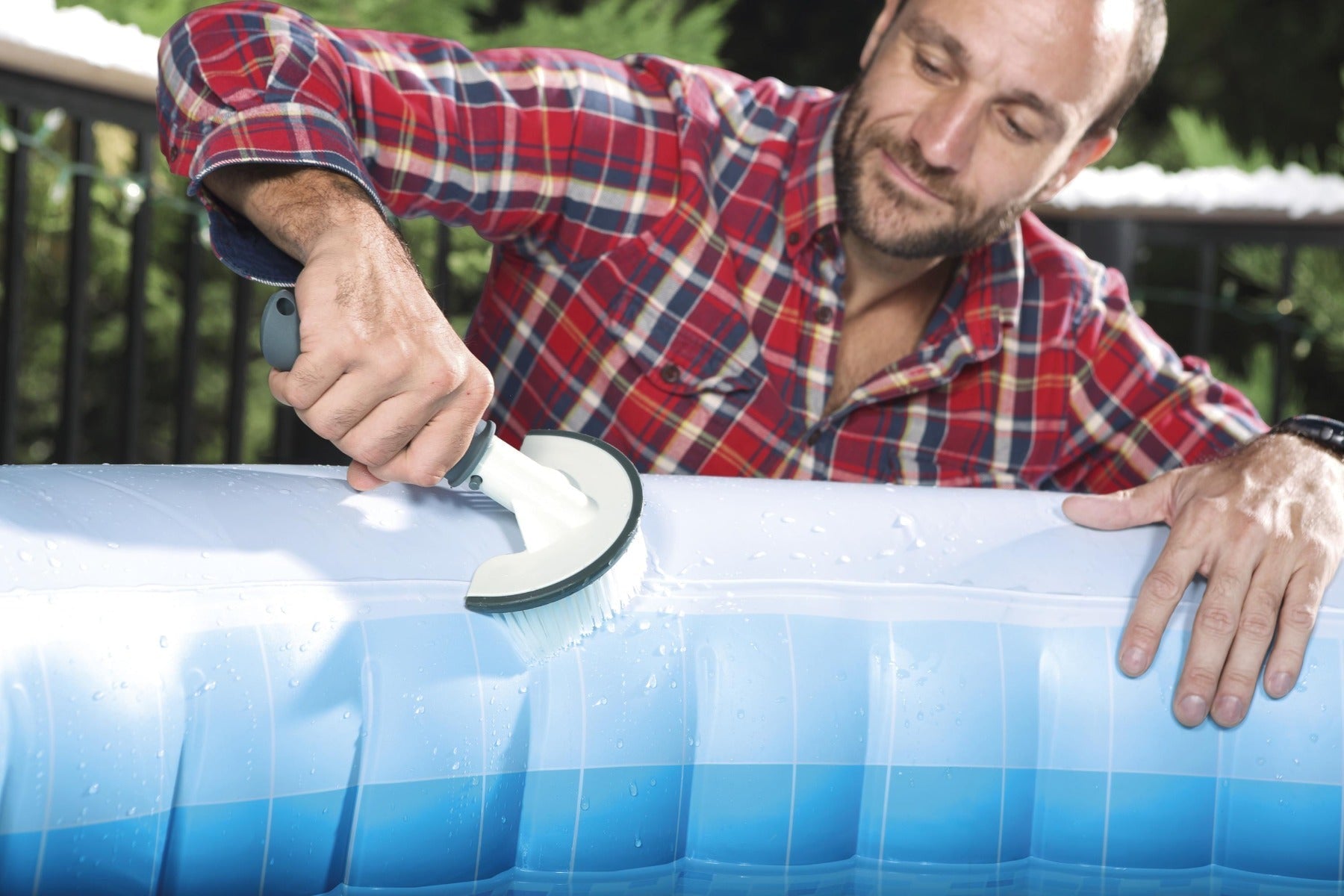 inflatable hot tub cleaning tools