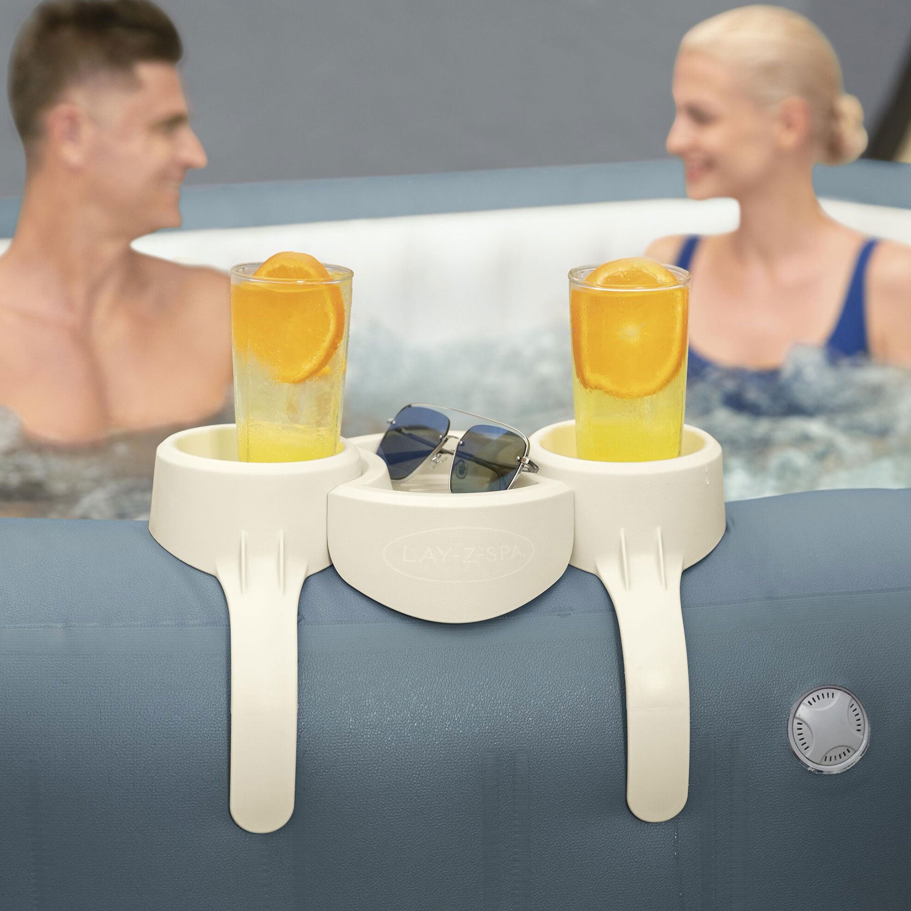 inflatable hot tub drink holder